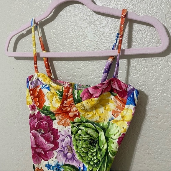 Farm Rio Chita Rainbow One Piece Swimsuit Bathing Suit Swim - Picture 6 of 7